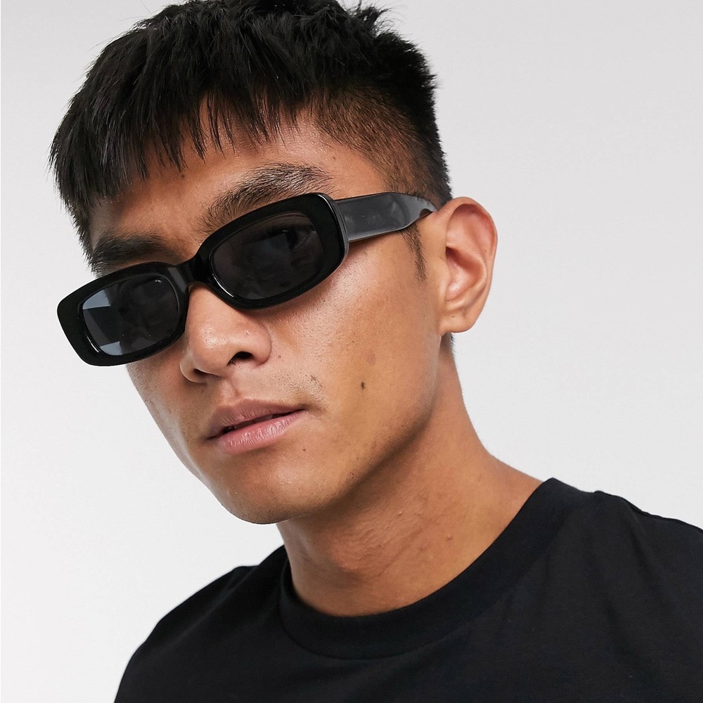 New Black On Black Unisex Vintage Fashion Lightweight PC Anti-Glare Sunglasses - Picture 10 of 14